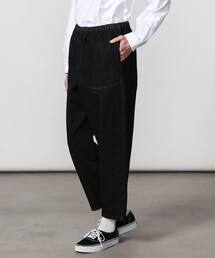 DANTON | DANTON | ブラックデニム イージーパンツ WOMEN(デニムパンツ)