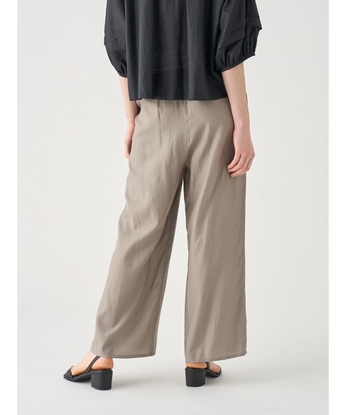 JOHN SMEDLEY(ジョンスメドレー)の「キュプラコットン ギャザーイージーワイドパンツ(その他パンツ・レディース・モカ・2/1)」の7枚目の写真