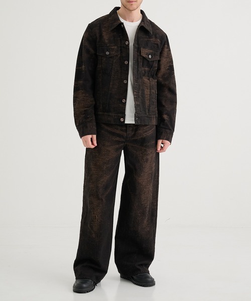 TAAKK（ターク）の「【TAAKK/ターク】Wide Denim（デニムパンツ・メンズ・インディゴブルー/ブラウン・3/2/1）」の7枚目の写真