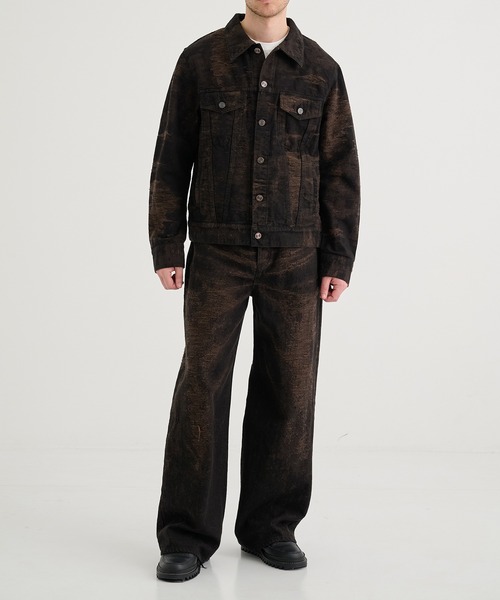 TAAKK（ターク）の「【TAAKK/ターク】Wide Denim（デニムパンツ・メンズ・インディゴブルー/ブラウン・3/2/1）」の8枚目の写真