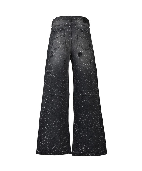 SCRIPT LOGO FADE RHINESTONE DENIM PANTS（デニムパンツ）｜BREATH