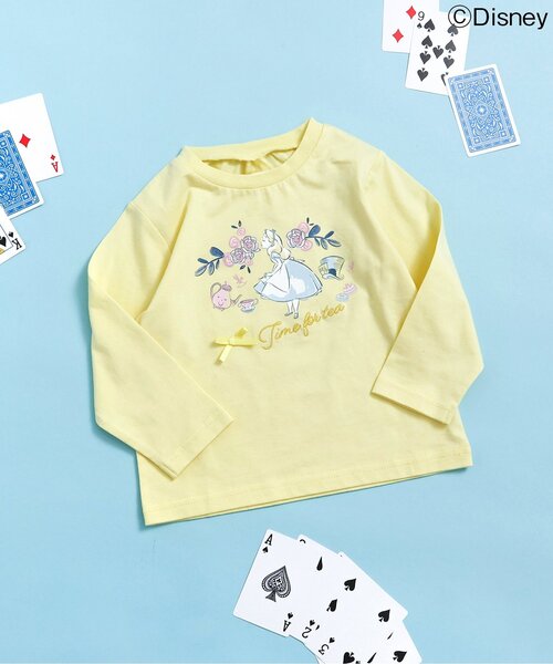 セール】ディズニーキャラクターふしぎの国のアリス長袖Tシャツ（T