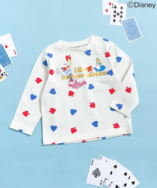 セール】ディズニーキャラクターふしぎの国のアリス長袖Tシャツ（T