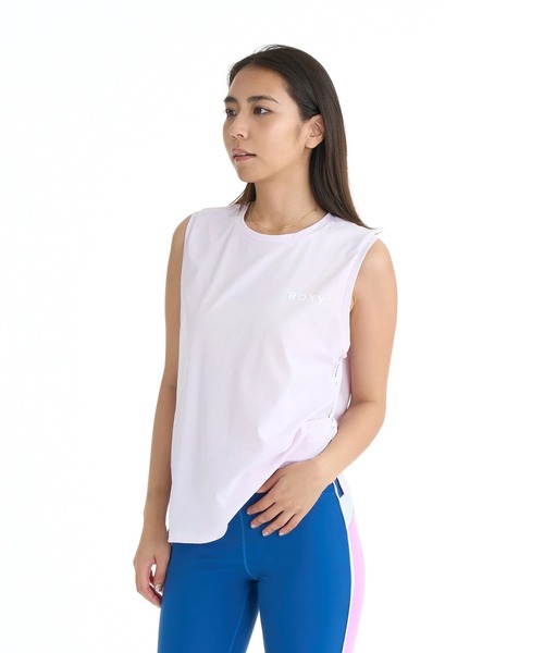 ROXY（ロキシー）の「ROXY ウィメンズ FITNESS BLOOM BRIGHT TANK その他トップス 【2026年春夏モデル】/ロキシー速乾ノースリーブタンクトップ（その他トップス・レディース・ブラック/ライトピンク/ホワイト・SMALL/MEDIUM/LARGE）」の4枚目の写真