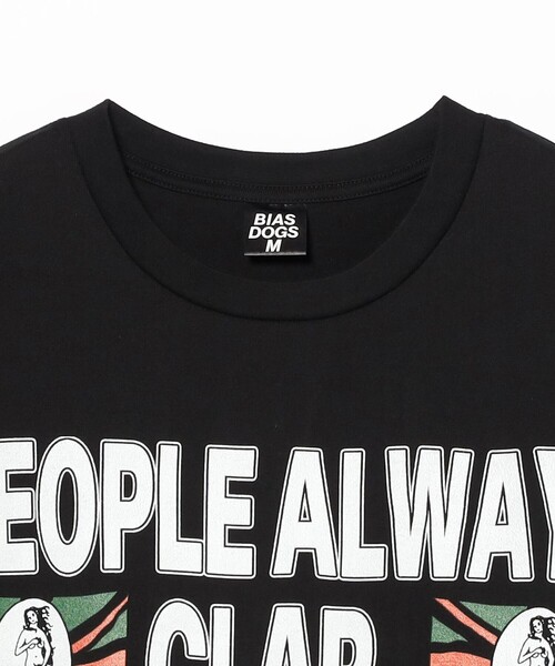BIAS DOGS(バイアスドッグス)の「BIAS DOGS / NAPPY TEE(Tシャツ/カットソー・メンズ・ブラック・M/XL/L)」の3枚目の写真
