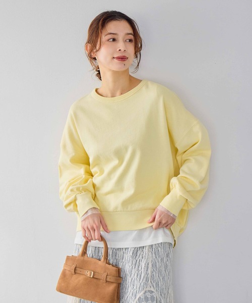 studio CLIP（スタディオクリップ）の「裏毛カラースウェット（スウェット・レディース・イエロー/ラベンダー/ライトグレー/ライトブルー・FREE）」の4枚目の写真