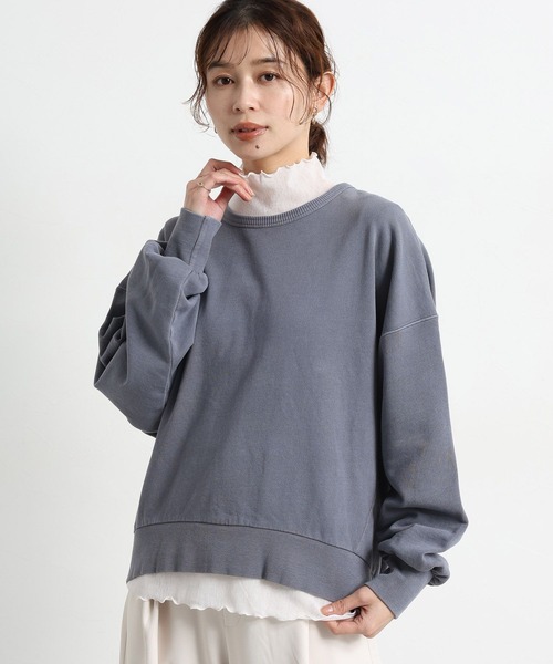 studio CLIP（スタディオクリップ）の「裏毛カラースウェット（スウェット・レディース・イエロー/ラベンダー/ライトグレー/ライトブルー・FREE）」の3枚目の写真