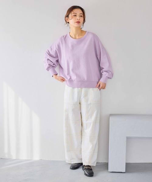 studio CLIP（スタディオクリップ）の「裏毛カラースウェット（スウェット・レディース・イエロー/ラベンダー/ライトグレー/ライトブルー・FREE）」の14枚目の写真