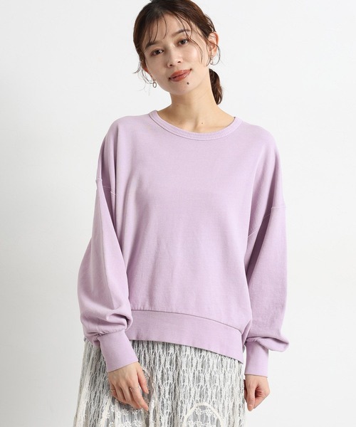 studio CLIP（スタディオクリップ）の「裏毛カラースウェット（スウェット・レディース・イエロー/ラベンダー/ライトグレー/ライトブルー・FREE）」の11枚目の写真