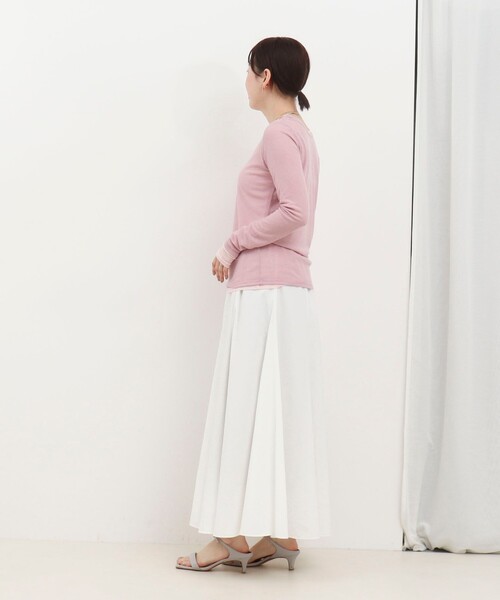 MICO COULIER（ミコクリエ）の「シアーフライス×チュールレイヤードプルオーバー（Tシャツ/カットソー・レディース・ベビーピンク/ライトグレー/キナリ・38）」の19枚目の写真