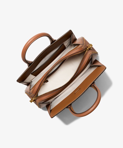 MICHAEL KORS(マイケルコース)の「LAILA スタッズレザー サッチェル スモール(ハンドバッグ・レディース・ブラウン系・FREE)」の3枚目の写真