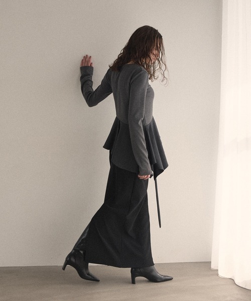 MIELI INVARIANT(ミエリインヴァリアント)の「Cut Tight Cargo Skirt(スカート・レディース・ブラック/ホワイト・SMALL/MEDIUM)」の11枚目の写真