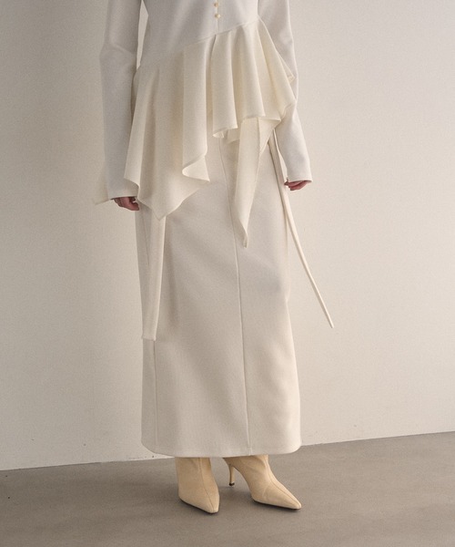 MIELI INVARIANT(ミエリインヴァリアント)の「Cut Tight Cargo Skirt(スカート・レディース・ブラック/ホワイト・SMALL/MEDIUM)」の15枚目の写真