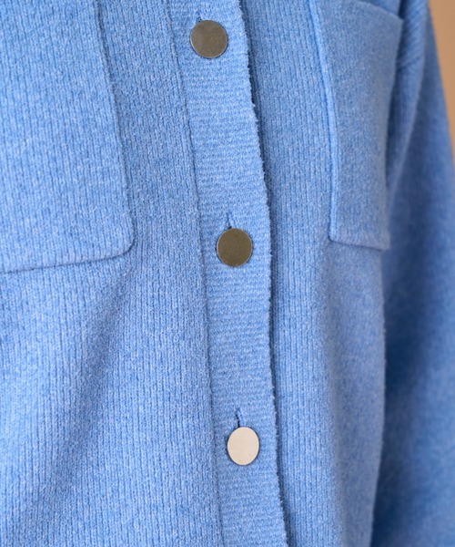 INED（イネド）の「ブークレヤーン クルーネックカーディガン（カーディガン/ボレロ・レディース・サックスブルー/オフホワイト・9号）」の16枚目の写真
