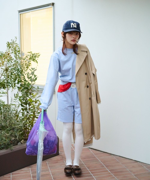common gull products.(コモンガルプロダクツ)の「私の名前のスウェットハーフパンツ(その他パンツ・レディース・杢グレー/ネイビー/ライトブルー・SMALL/MEDIUM/LARGE)」の22枚目の写真