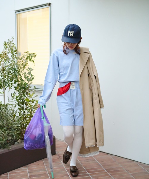 common gull products.(コモンガルプロダクツ)の「私の名前のスウェットハーフパンツ(その他パンツ・レディース・杢グレー/ネイビー/ライトブルー・SMALL/MEDIUM/LARGE)」の21枚目の写真