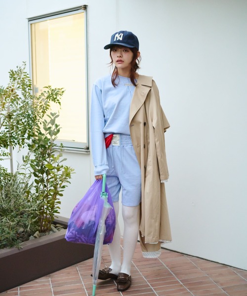 common gull products.(コモンガルプロダクツ)の「私の名前のスウェットハーフパンツ(その他パンツ・レディース・杢グレー/ネイビー/ライトブルー・SMALL/MEDIUM/LARGE)」の19枚目の写真