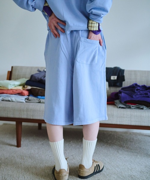 common gull products.(コモンガルプロダクツ)の「私の名前のスウェットハーフパンツ(その他パンツ・レディース・杢グレー/ネイビー/ライトブルー・SMALL/MEDIUM/LARGE)」の15枚目の写真