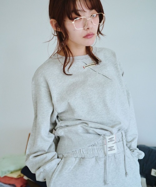 common gull products.(コモンガルプロダクツ)の「私の名前のスウェットハーフパンツ(その他パンツ・レディース・杢グレー/ネイビー/ライトブルー・SMALL/MEDIUM/LARGE)」の10枚目の写真
