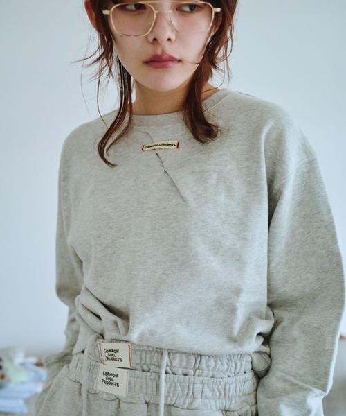 common gull products.(コモンガルプロダクツ)の「私の名前のスウェットハーフパンツ(その他パンツ・レディース・杢グレー/ネイビー/ライトブルー・SMALL/MEDIUM/LARGE)」の9枚目の写真