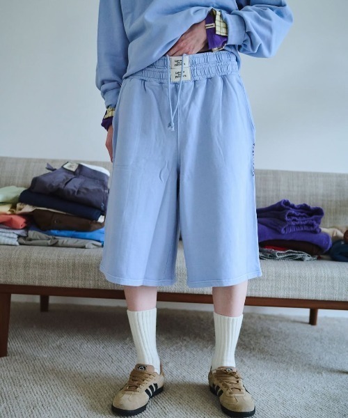 common gull products.(コモンガルプロダクツ)の「私の名前のスウェットハーフパンツ(その他パンツ・レディース・杢グレー/ネイビー/ライトブルー・SMALL/MEDIUM/LARGE)」の16枚目の写真