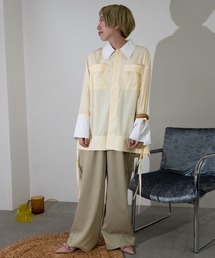 MIDVEIN（ミッドヴェイン）の「Back cut wide pants（チノパンツ）」