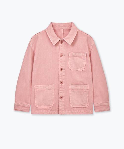 MUSINSA STANDARD KIDS（ムシンサスタンダードキッズ）の「ピグメントデニムチョアジャケット [コーラル]（ブルゾン・レディース・その他・110/120/130/140/150/160）」の3枚目の写真