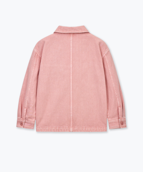 MUSINSA STANDARD KIDS（ムシンサスタンダードキッズ）の「ピグメントデニムチョアジャケット [コーラル]（ブルゾン・レディース・その他・110/120/130/140/150/160）」の4枚目の写真