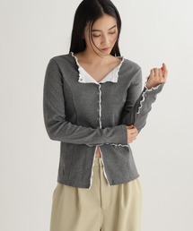 studio CLIP | 【daily CLIP】カットレイヤードフリフリカーディガン(カーディガン/ボレロ)