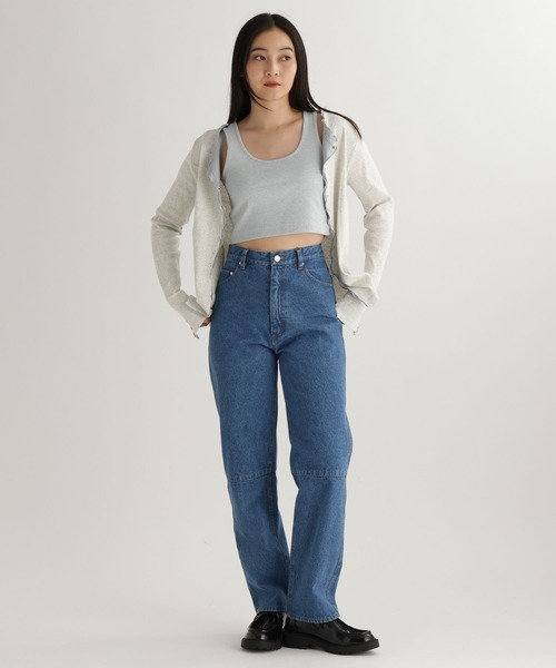 studio CLIP（スタディオクリップ）の「【daily CLIP】カットレイヤードフリフリカーディガン（カーディガン/ボレロ・レディース・チャコール/オフホワイト/レッド・FREE）」の7枚目の写真