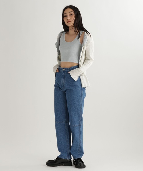 studio CLIP（スタディオクリップ）の「【daily CLIP】カットレイヤードフリフリカーディガン（カーディガン/ボレロ・レディース・チャコール/オフホワイト/レッド・FREE）」の8枚目の写真