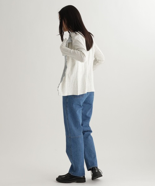 studio CLIP（スタディオクリップ）の「【daily CLIP】カットレイヤードフリフリカーディガン（カーディガン/ボレロ・レディース・チャコール/オフホワイト/レッド・FREE）」の9枚目の写真