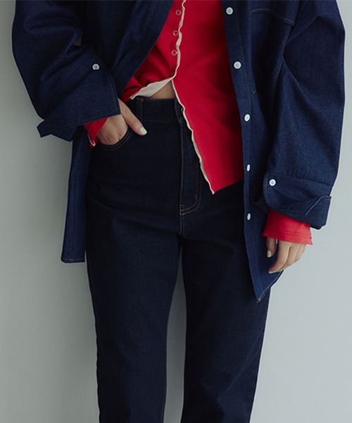 studio CLIP（スタディオクリップ）の「【daily CLIP】カットレイヤードフリフリカーディガン（カーディガン/ボレロ・レディース・チャコール/オフホワイト/レッド・FREE）」の18枚目の写真