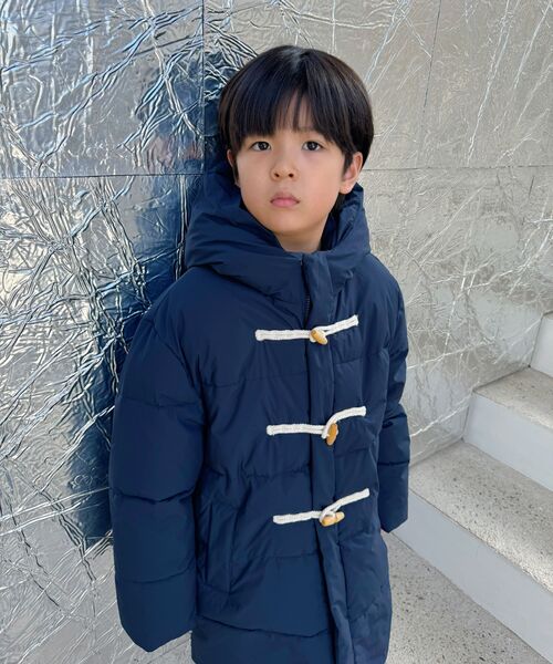 MUSINSA STANDARD KIDS（ムシンサスタンダードキッズ）の「フードパーカーダッフルダウンジャケット [ネイビー]（ブルゾン・レディース・その他・110/120/160/150/130/140）」の6枚目の写真