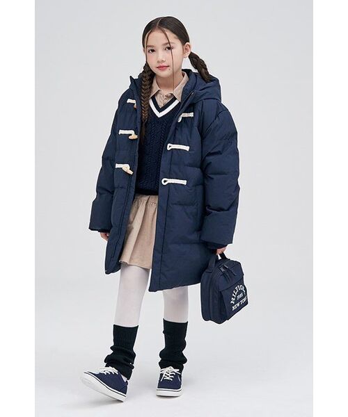 MUSINSA STANDARD KIDS（ムシンサスタンダードキッズ）の「フードパーカーダッフルダウンジャケット [ネイビー]（ブルゾン・レディース・その他・110/120/160/150/130/140）」の7枚目の写真