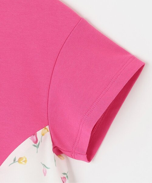 kate spade new york kids（ケイトスペードニューヨーク）の「チューリップブルームズ切り替えカットソー（Tシャツ/カットソー・キッズ・チェリーピンク・120cm/110cm/160cm/150cm/140cm/130cm）」の5枚目の写真