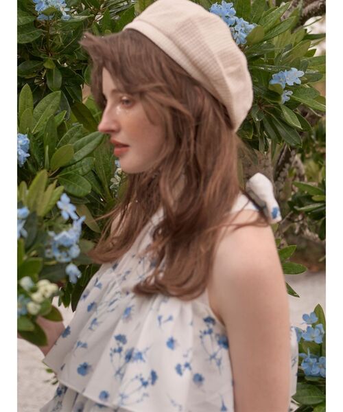 RESEXXY（リゼクシー）の「【memorif.】フラワーアメスリラッフルチュニック【セットアップ着用可能】（その他トップス・レディース・イエロー/ホワイト・FREE）」の15枚目の写真