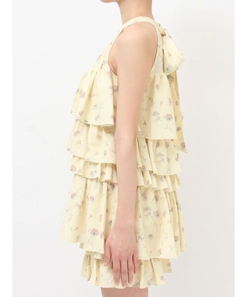 RESEXXY（リゼクシー）の「【memorif.】フラワーアメスリラッフルチュニック【セットアップ着用可能】（その他トップス・レディース・イエロー/ホワイト・FREE）」の13枚目の写真