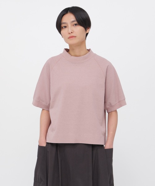 MHL.（エムエイチエル）の「DRY COTTON JERSEY（Tシャツ/カットソー・レディース・ホワイト/ローズ/グレー/ブラック・2）」の4枚目の写真