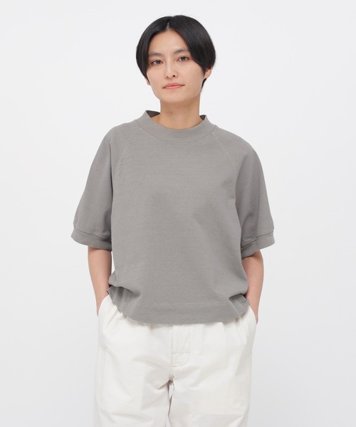 MHL.（エムエイチエル）の「DRY COTTON JERSEY（Tシャツ/カットソー・レディース・ホワイト/ローズ/グレー/ブラック・2）」の3枚目の写真