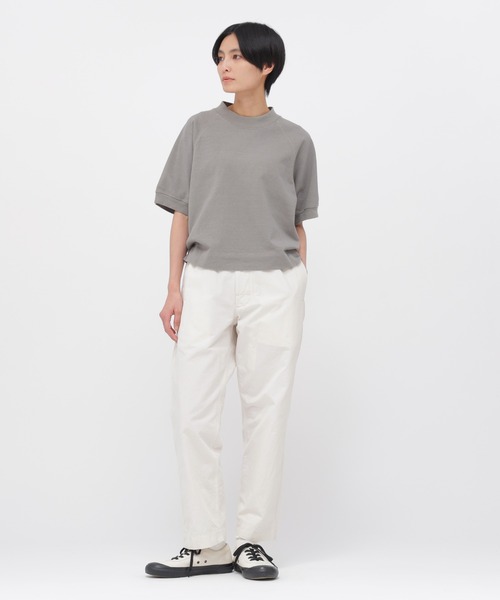 MHL.（エムエイチエル）の「DRY COTTON JERSEY（Tシャツ/カットソー・レディース・ホワイト/ローズ/グレー/ブラック・2）」の13枚目の写真