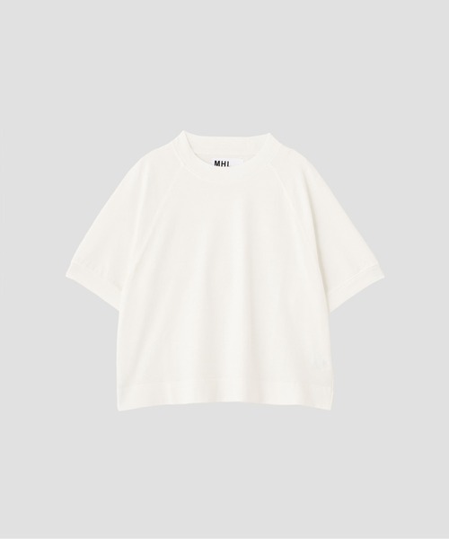MHL.（エムエイチエル）の「DRY COTTON JERSEY（Tシャツ/カットソー・レディース・ホワイト/ローズ/グレー/ブラック・2）」の7枚目の写真