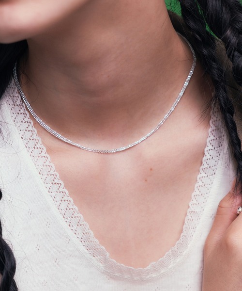 【silver925】Triple ballchain Nec / トリプルボールチェーンネックレス