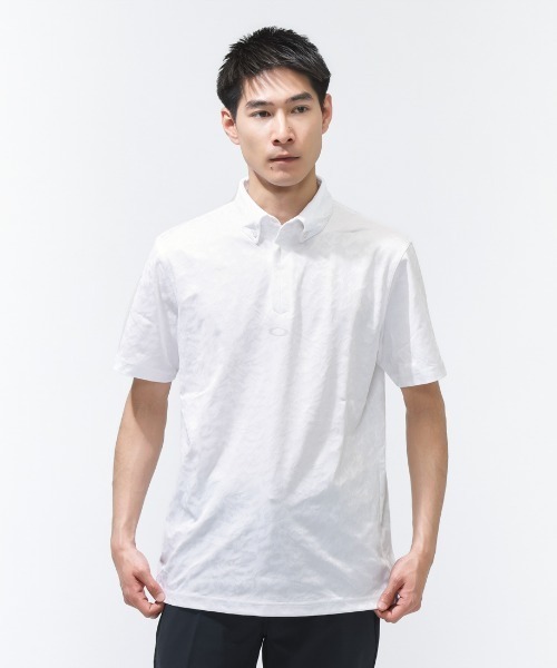 OAKLEY（オークリー）の「オークリー  O-SYNC PACK POLO GRAPHIC 2.0（ポロシャツ・メンズ・カーキ/ブラック/ホワイト/ネイビー・S/M/L/LL/3L）」の2枚目の写真