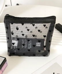 Feliz（フェリス）の「ドットハートメッシュポーチ（ポーチ）」