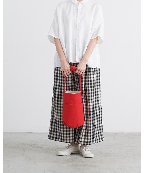 pouto(ポウト)の「【 pouto / ポウト 】 CANVAS BUCKET SHOULDER BAG / キャンバスバケットショルダーバッグ PO-015 DLI(トートバッグ・レディース・レッド/グレー/ナチュラル/ブルー/ブラック・FREE)」の8枚目の写真