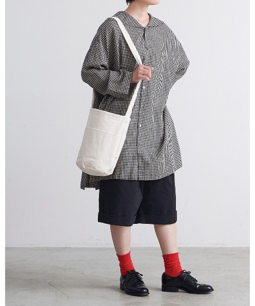 pouto(ポウト)の「【 pouto / ポウト 】 CANVAS BUCKET SHOULDER BAG / キャンバスバケットショルダーバッグ PO-015 DLI(トートバッグ・レディース・レッド/グレー/ナチュラル/ブルー/ブラック・FREE)」の17枚目の写真