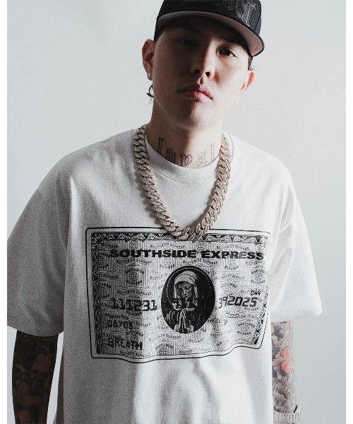 BREATH(ブレス)の「BLACK CARD TEE(Tシャツ/カットソー・メンズ・ブラック/ホワイト・MEDIUM/SMALL/X-LARGE/LARGE)」の2枚目の写真
