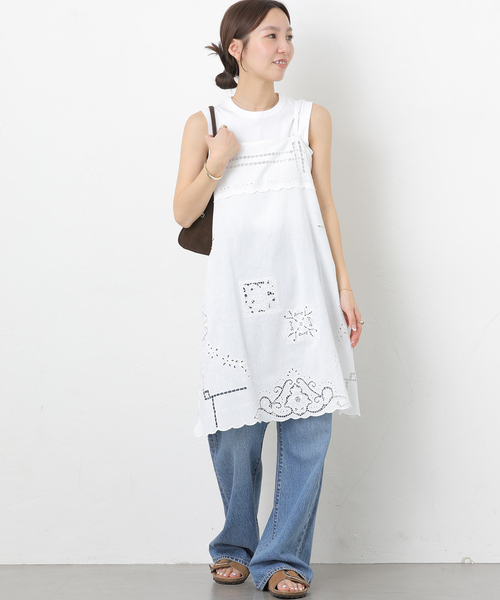 JOURNAL STANDARD relume（ジャーナルスタンダード　レリューム）の「スクエアエンブロイダリーチュニック（チュニック・レディース・ブラック/ホワイト・FREE）」の15枚目の写真