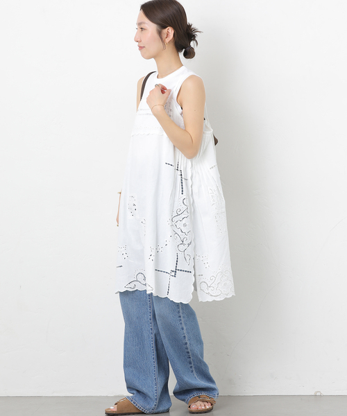 JOURNAL STANDARD relume（ジャーナルスタンダード　レリューム）の「スクエアエンブロイダリーチュニック（チュニック・レディース・ブラック/ホワイト・FREE）」の16枚目の写真